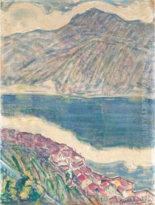 Landschaft (tessin) by Oskar Wilhelm Luthy