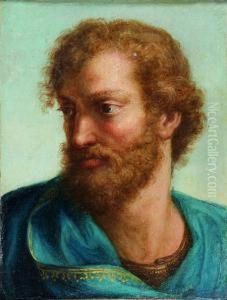 Tete D'homme A La Toge Bleue