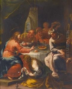 Christ In The House Of Simon The Pharisee by Benedetto Luti