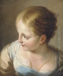 Head Of A Girl, Bust-length Head Of A Girl, Bust-length