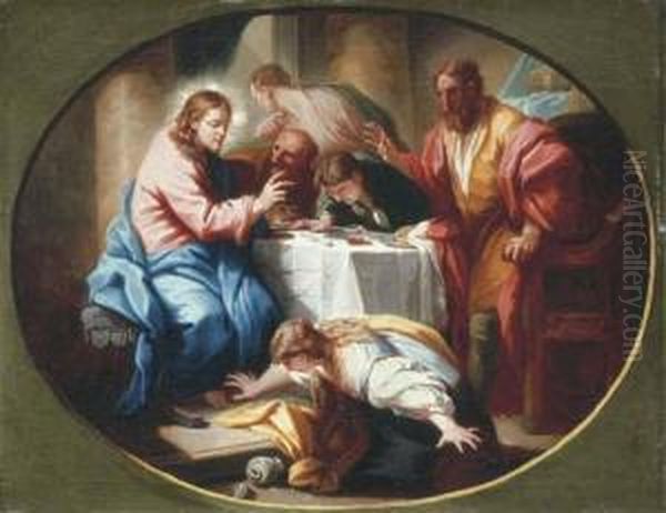 Christ In The House Of Simon The Pharisee, In A Feigned Oval - view 1
