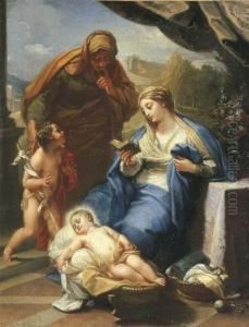The Madonna And Child With Saints Elizabeth And John Thebaptist