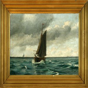 A Danish Marine With A Cutter In The Great Belt