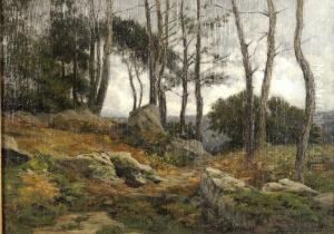 Paysage A Fontainebleau by Fernand Lutscher