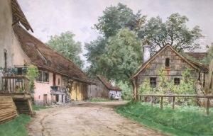 Dorfstrasse. Aquarell. 32 X 48
Cm. Rechts Unten Signiert. Im Passepartout, Unter Glas Gerahmt. Dorfstrasse. Aquarell. 32 X 48
Cm. Rechts Unten Signiert. Im Passepartout, Unter Glas Gerahmt.