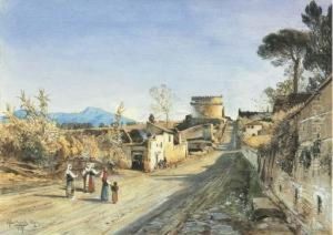 Roma, L'appia Antica Alla Tomba Di Cecilia Metella