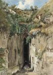 The Caves At Posillipo by Ascan Lutteroth
