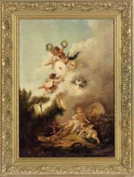Desporting Putti - view 1