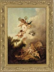 Desporting Putti by Charles Augustus Henry Lutyens