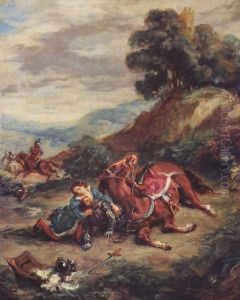 The Lara's death by Eugene Delacroix