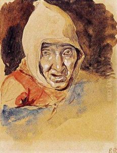 Head of an elderly woman