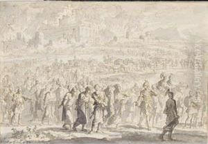 The Defeated Israelites Led From Jerusalem by Jan Luyken