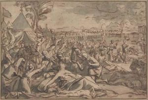 The Hebrews In The Desert by Jan Luyken