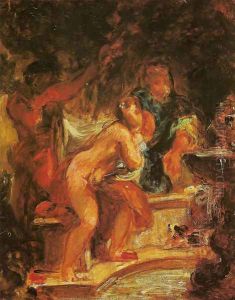 Susan at the bath by Eugene Delacroix