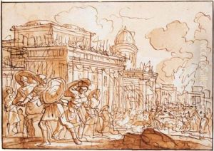 Roman Battle Scene by Jan Luyken