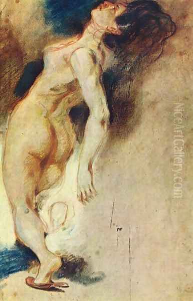 The death of Sardanapale (study) - view 1