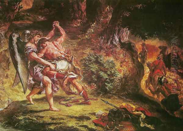 Jakob's fight with the angel (detail 1) - view 1