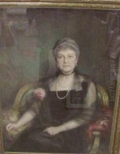 Portrait Of An Elegant Woman by Albert Lynch