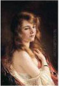 Portrait Of A Lady by Albert Lynch
