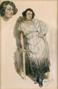[portrait De Femme] (date 1928) by Amedee Ernest Lynen