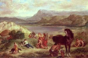 Ovid among the Scythians 1859 by Eugene Delacroix