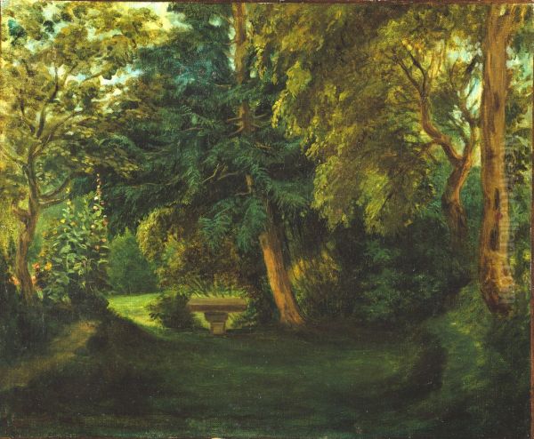 George Sands Garden at Nohant ca 1840s - view 1