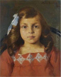 Girl In Red by Nicholaos Lytras