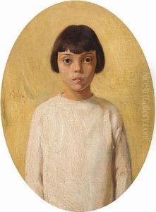 Girl In White Dress by Nicholaos Lytras