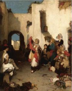 A Festival In Megara by Nikoforos Lytras