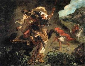 Tiger Hunt by Eugene Delacroix