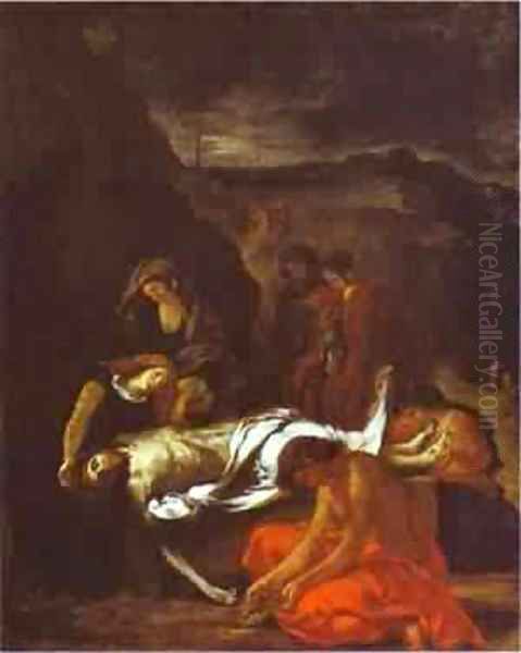 The Entombment Of Christ 1848 by Eugene Delacroix