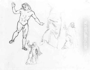 Studies for La barque de Dante