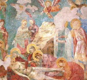 Scenes from the New Testament- Lamentation 1290s by Giotto Di Bondone