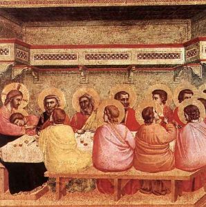 Last Supper 1320-25 by Giotto Di Bondone