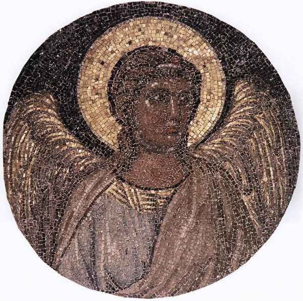 Tondo with Angel c. 1310 (Mosaic) - view 1