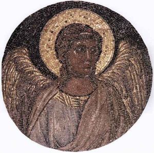 Tondo with Angel c. 1310 (Mosaic)