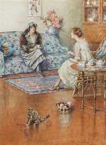 Afternoon Tea by Charles MacIvor or MacIver Grierson