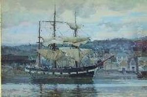 Study Of A Clipper In Harbour