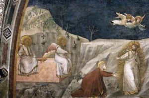 Scenes from the Life of Mary Magdalene- Noli me tangere 1320s by Giotto Di Bondone