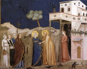 The Visitation 1310s by Giotto Di Bondone