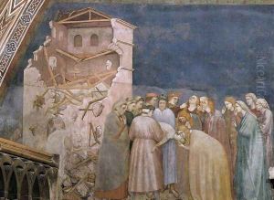 The Death of the Boy in Sessa 1310s by Giotto Di Bondone