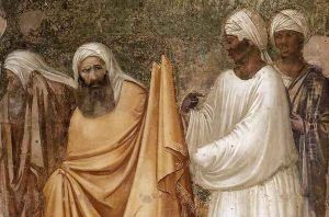 Scenes from the Life of Saint Francis- 6. St Francis before the Sultan (detail) 1325