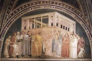 Scenes from the Life of Saint Francis- 2. Renunciation of Wordly Goods 1325