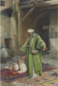 At Prayer by Cesare Maccari