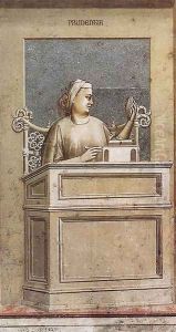 No. 40 The Seven Virtues- Prudence 1306 by Giotto Di Bondone