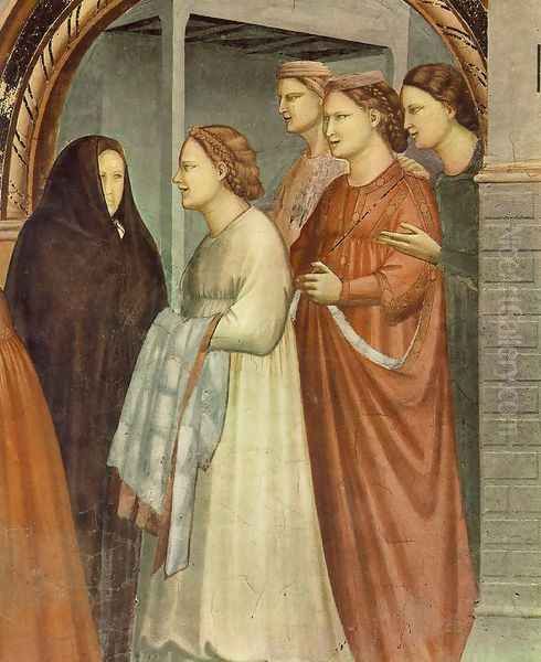No. 6 Scenes from the Life of Joachim- 6. Meeting at the Golden Gate (detail 1) 1304 - view 1