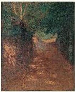 Le Chemin Ombrage by Serafino Macchiati