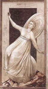 No. 52 The Seven Vices- Inconstancy 1306 by Giotto Di Bondone