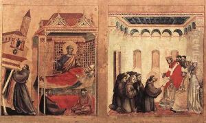 Stigmatization of St Francis (detail) 1300 by Giotto Di Bondone