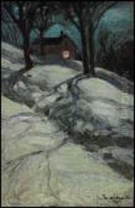 Lee's Cottage, Bloor Street, Moonlight by James Edward Hervey MacDonald